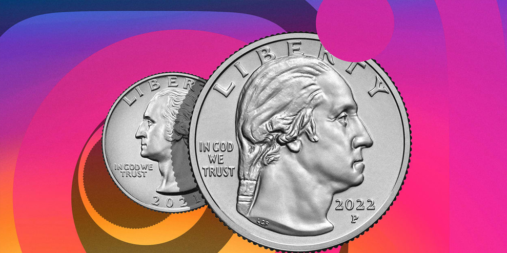 How a small change to U.S. quarters is part of a big trend in logo design