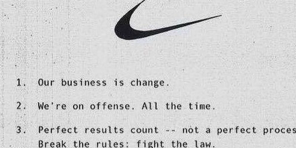 This 1970s Nike manifesto is absolutely wild