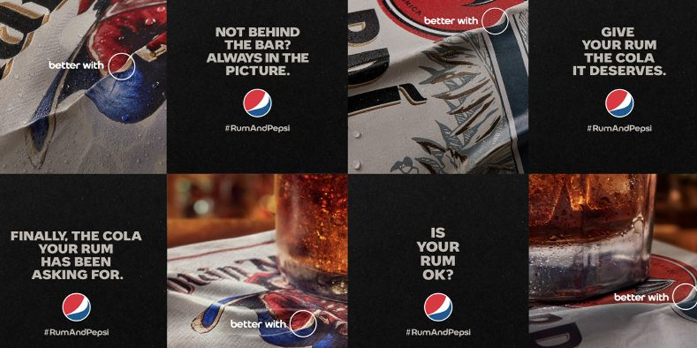 Pepsi challenges the classic rum and Coke recipe